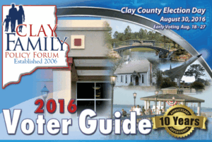 2016 Clay County FL Primary Voter Guide