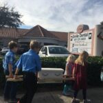 Children Carrying a Casket Outside of Planned Parenthood Abortion Clinic